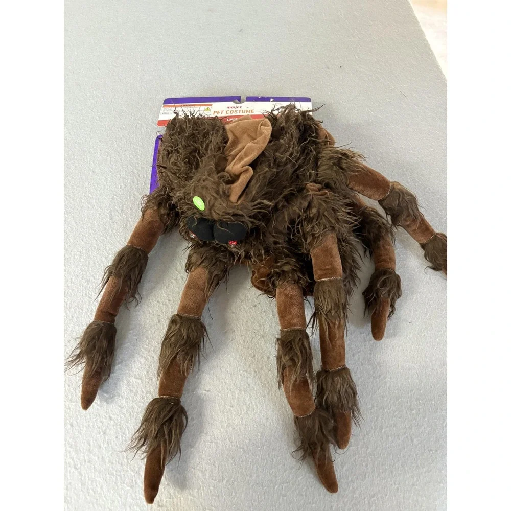 Meijer Pet Costume Large Spider Dog LED Eyes Light Up‎ Limited Edition Halloween